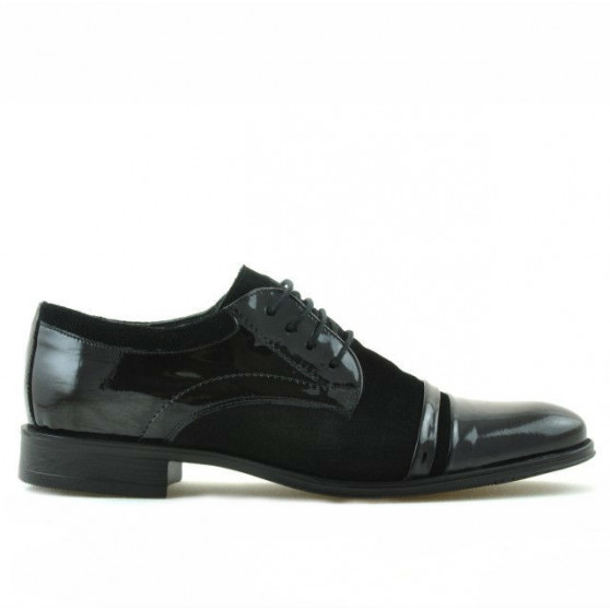 Zapatos elegantes adolescentes 391 ante negro combinado