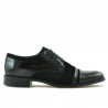 Zapatos elegantes adolescentes 391 ante negro combinado