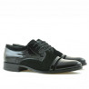 Zapatos elegantes adolescentes 391 ante negro combinado