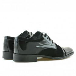 Zapatos elegantes adolescentes 391 ante negro combinado