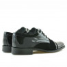 Zapatos elegantes adolescentes 391 ante negro combinado