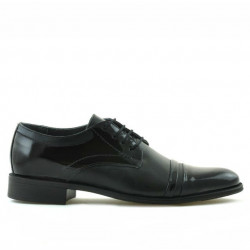 Zapatos elegantes adolescentes 391 charol negro combinado