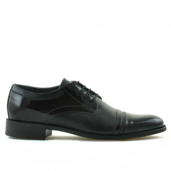 Zapatos elegantes adolescentes 391 charol negro combinado