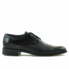 Zapatos elegantes adolescentes 391 charol negro combinado