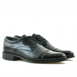 Zapatos elegantes adolescentes 391 charol negro combinado