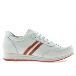 Zapatillas deportivas mujer 641 blanco+rojo