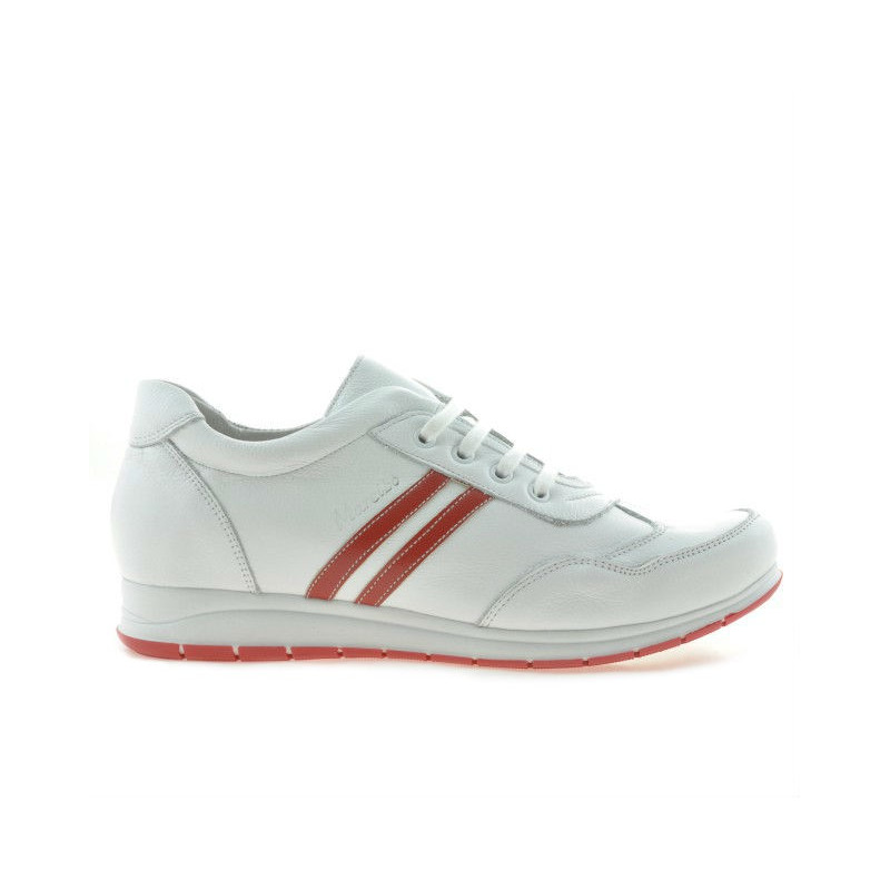 Zapatillas deportivas mujer 641 blanco+rojo