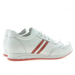 Zapatillas deportivas mujer 641 blanco+rojo