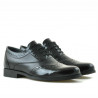 Zapatos elegantes adolescentes 393 charol negro combinado