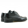 Zapatos elegantes adolescentes 393 charol negro combinado