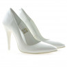 Zapatos elegantes de mujer 1241 charol blanco