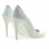 Zapatos elegantes de mujer 1241 charol blanco