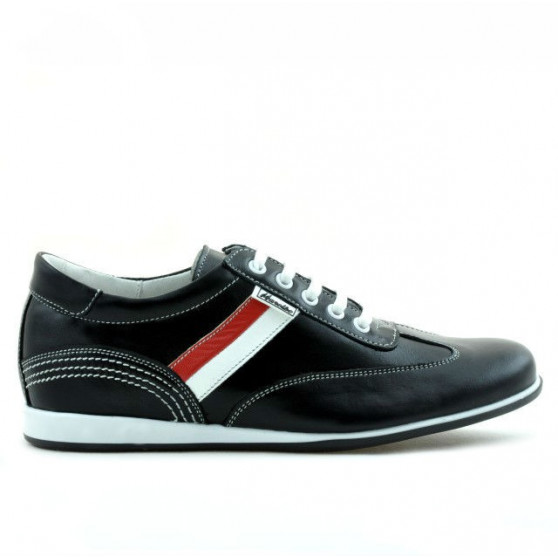 Zapatillas deportivas para adolescentes 394 negro+blanco