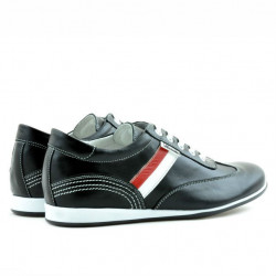 Zapatillas deportivas para adolescentes 394 negro+blanco