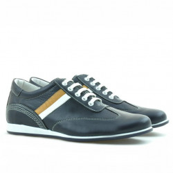 Zapatillas juveniles 394 índigo+blanco