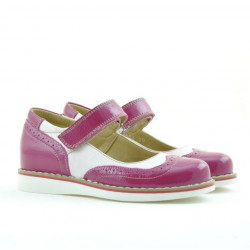 Zapatos de niños 153 charol fucsia combinado