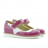 Zapatos de niños 153 charol fucsia combinado