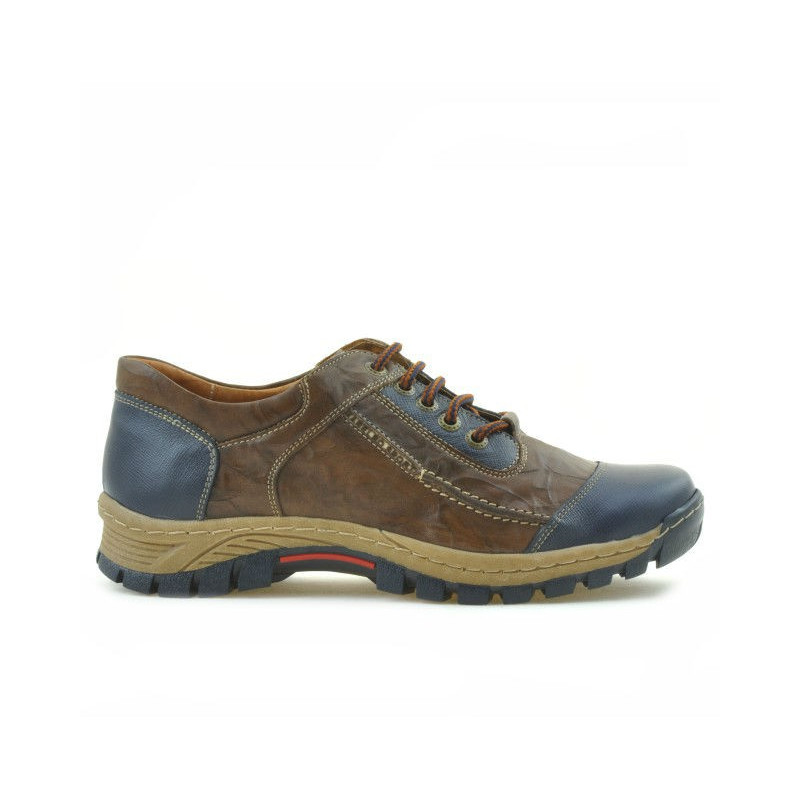 Zapatos deportivos para adolescentes 313 índigo+marrón