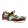 Zapatos para niños 153 charol burdeos combinado