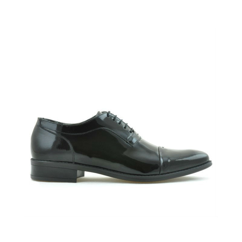 Zapatos elegantes para hombre 802 charol negro
