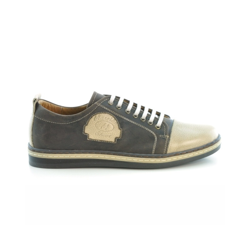 Zapatos casuales / deportivos para hombre 766 tuxon café + tuxon arena