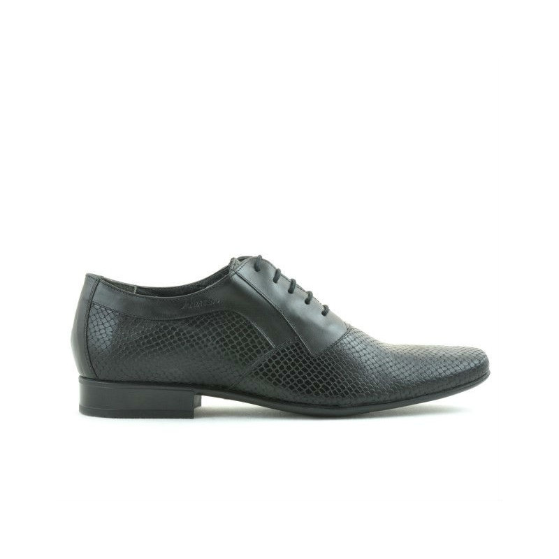 Zapatos elegantes para hombre 798 negro combinado