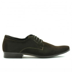 Zapatos elegantes para hombre 786 café de terciopelo