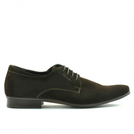 Zapatos elegantes para hombre 786 café de terciopelo
