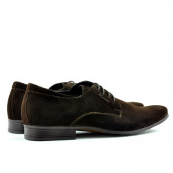 Zapatos elegantes para hombre 786 café de terciopelo