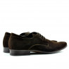 Zapatos elegantes para hombre 786 café de terciopelo
