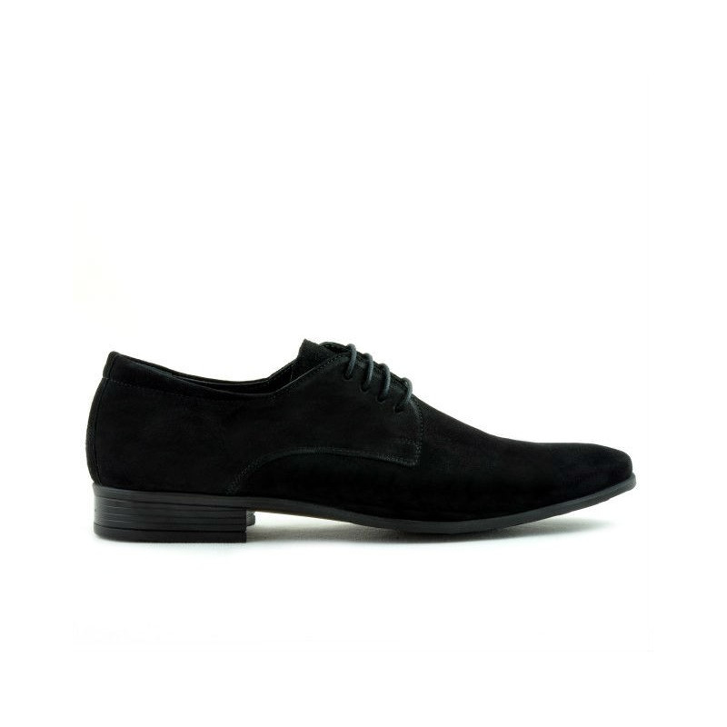 Zapatos elegantes para hombre 786 negro terciopelo