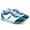 Zapatillas deportivas mujer 196 gris velur+blanco