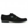 Zapatos casuales / elegantes para hombres 730 negro de gamuza
