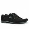Zapatos casuales / elegantes para hombres 730 negro de gamuza