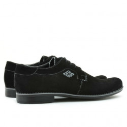 Zapatos casuales / elegantes para hombres 730 negro de gamuza
