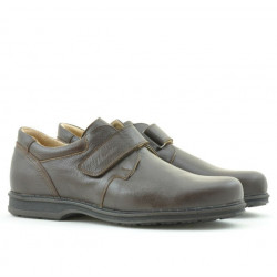 Zapatos casuales / elegantes para hombre 854sc marrón velcro