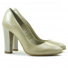 Zapatos elegantes de mujer 1214 charol beige