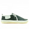 Mocasines hombre 865 verde+beige
