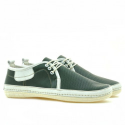 Mocasines hombre 865 verde+beige