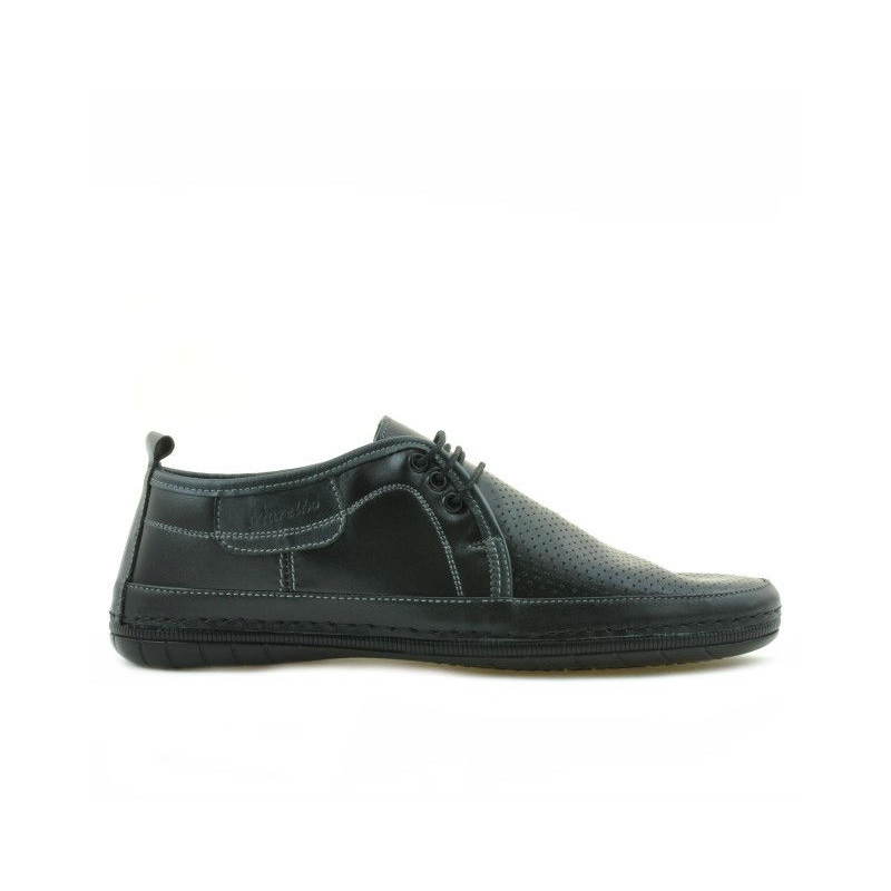Mocasines hombre 865 negro+gris