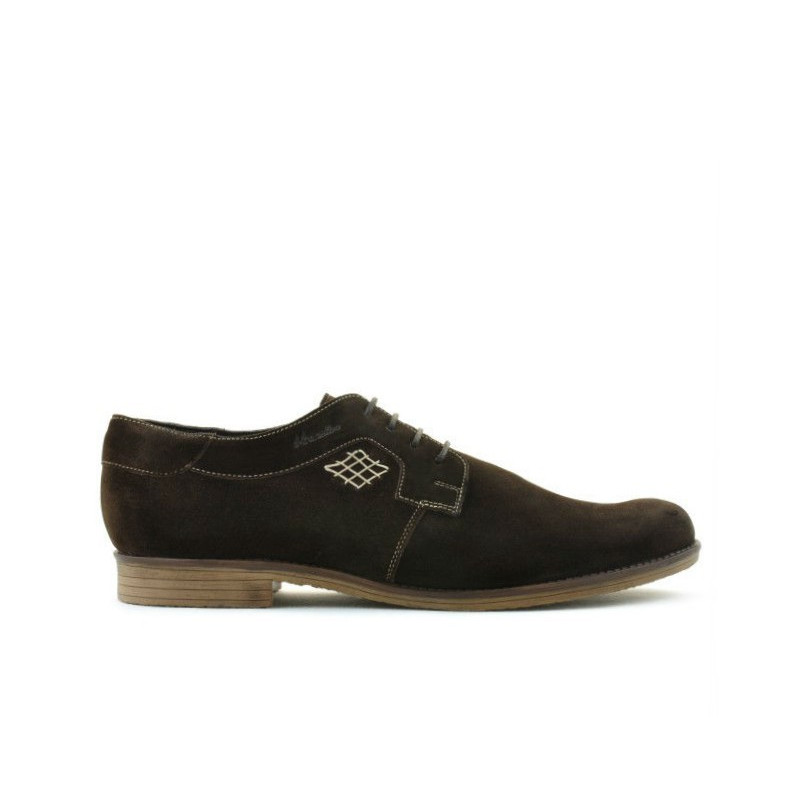 Zapatos casuales/elegantes para hombres (tallas grandes) 730m café velur