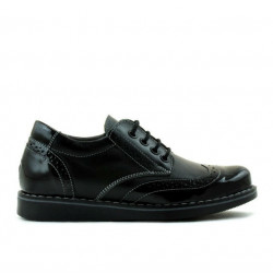 Zapatos para niños 154 charol negro combinado