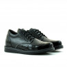 Zapatos para niños 154 charol negro combinado
