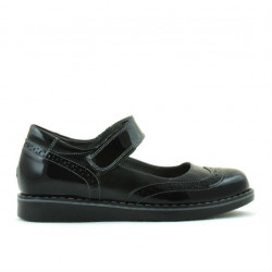 Zapatos para niños 153 charol negro combinado
