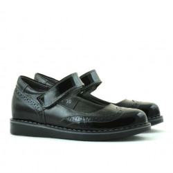 Zapatos para niños 153 charol negro combinado