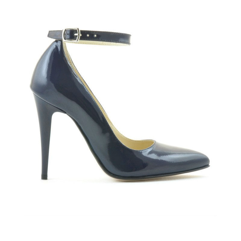 Zapatos elegantes mujer 1247 charol índigo