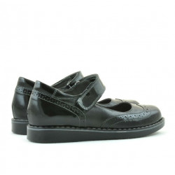 Zapatos para niños 153 charol negro combinado