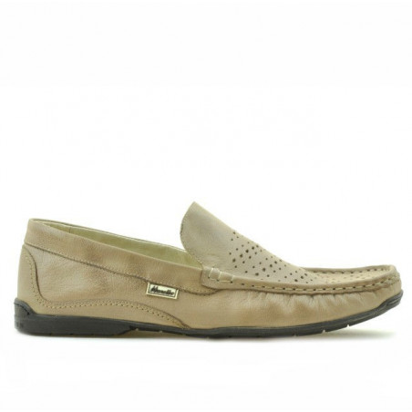 Mocasines hombre 813 arena perforado