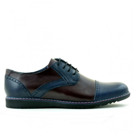 Zapatos casuales para hombres 811 índigo+burdeos