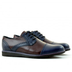 Zapatos casuales para hombres 811 índigo+burdeos